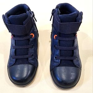 size 9, Cat And Jack Blue High top No lace Sneaker